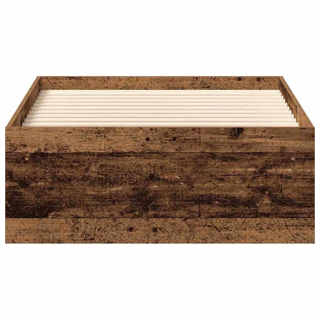 vidaXL Bed Frame without Mattress Old Wood 90x200cm Engineered Wood