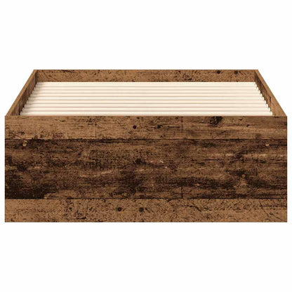 vidaXL Bed Frame without Mattress Old Wood 90x200cm Engineered Wood