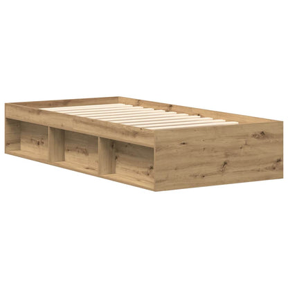 vidaXL Bed Frame without Mattress Artisan Oak 90x200cm Engineered Wood