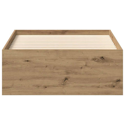 vidaXL Bed Frame without Mattress Artisan Oak 90x200cm Engineered Wood