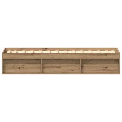 vidaXL Bed Frame without Mattress Artisan Oak 90x200cm Engineered Wood