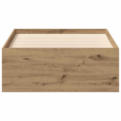 vidaXL Bed Frame without Mattress Artisan Oak 100x200cm Engineered Wood