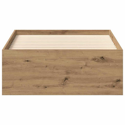 vidaXL Bed Frame without Mattress Artisan Oak 90x190 cm Single Engineered Wood
