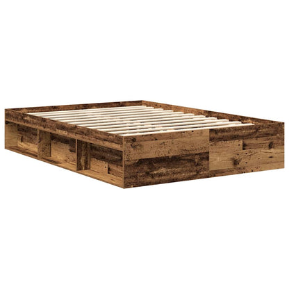 vidaXL Bed Frame without Mattress Old Wood 120x200cm Engineered Wood