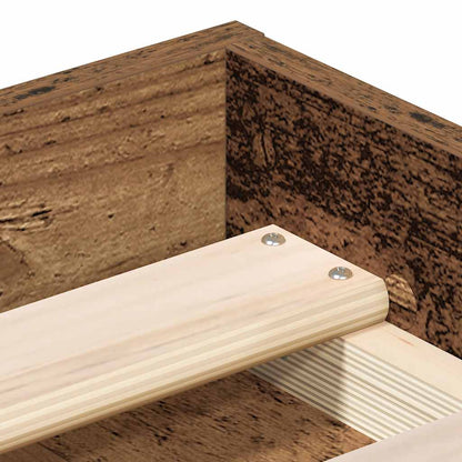 vidaXL Bed Frame without Mattress Old Wood 120x200cm Engineered Wood