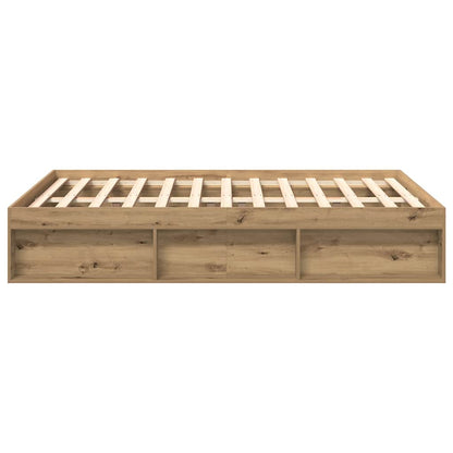 vidaXL Bed Frame without Mattress Artisan Oak 160x200cm Engineered Wood