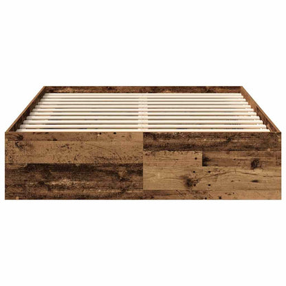 vidaXL Bed Frame without Mattress Old Wood 140x190cm Engineered Wood