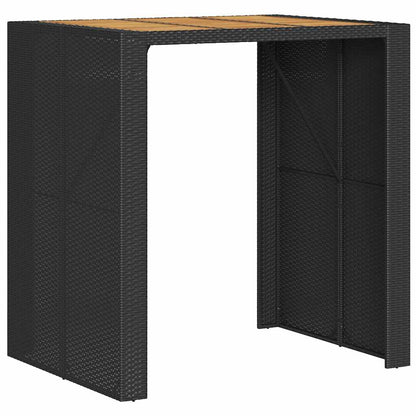 vidaXL 3 Piece Garden Bar Set without Cushions Black
