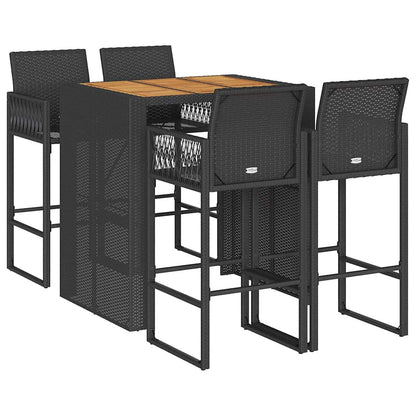vidaXL Garden Bar Set | Black