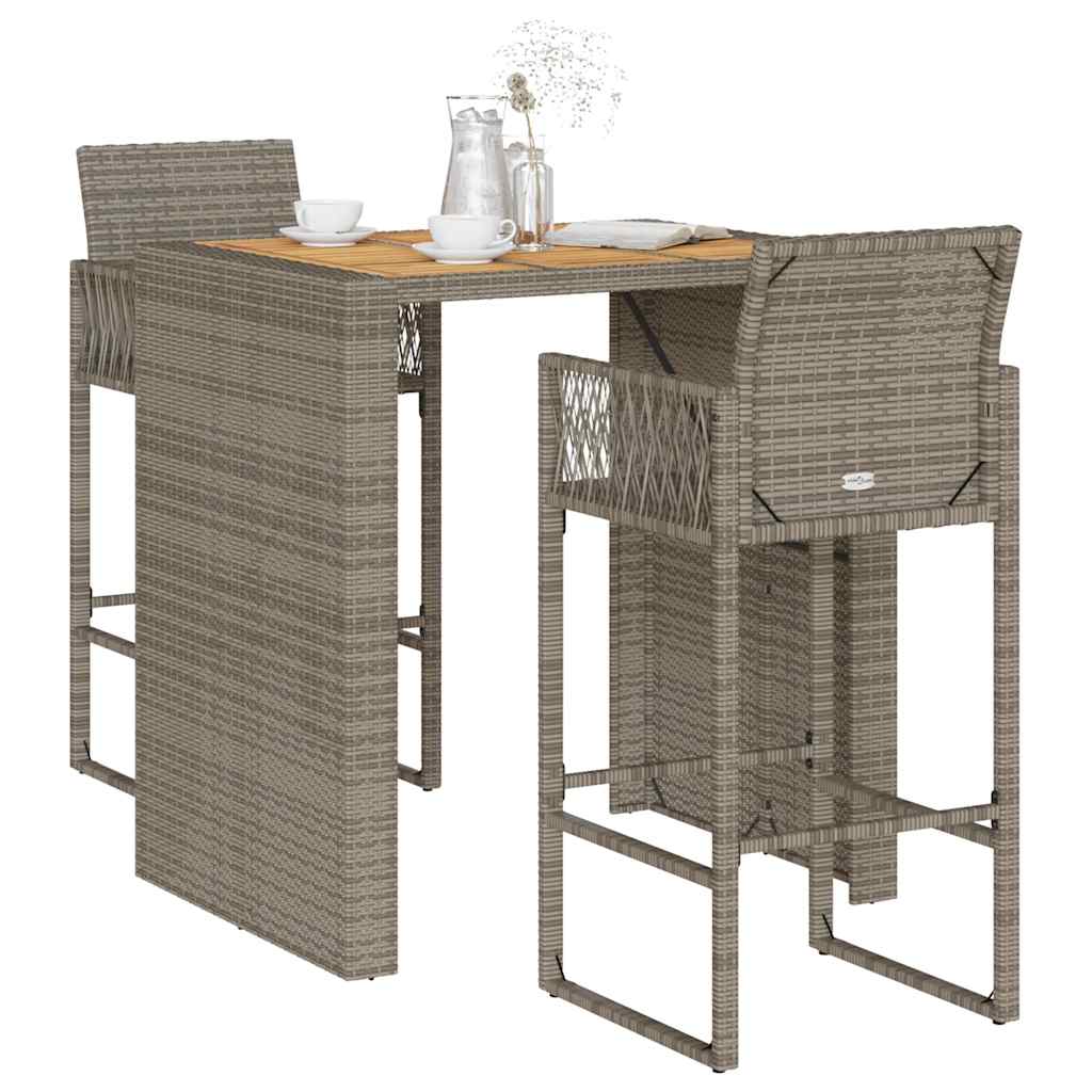vidaXL Garden Bar Set | Grey
