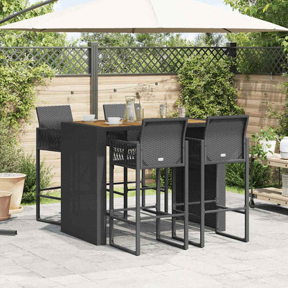 vidaXL Garden Bar Set | Black