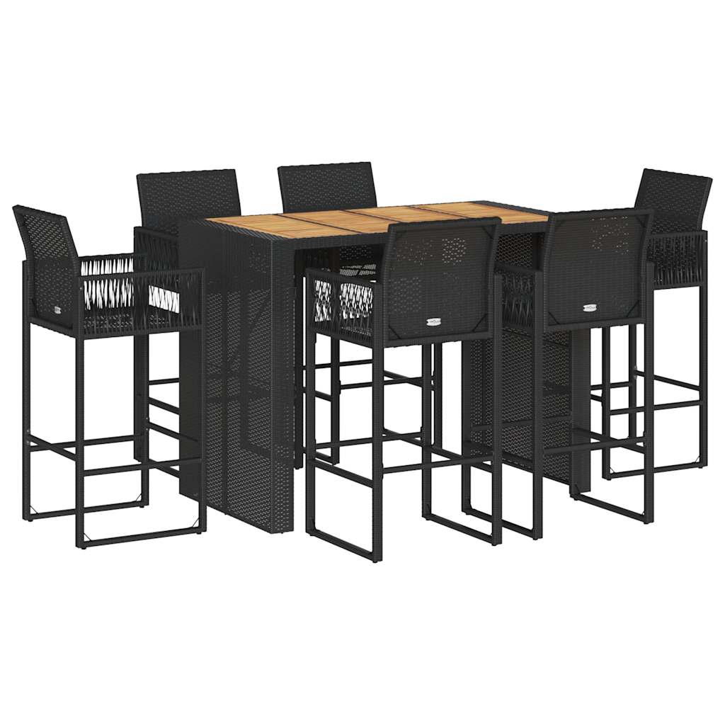 vidaXL Garden Bar Set | Black