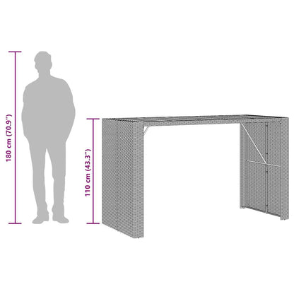 vidaXL Garden Bar Set | Black