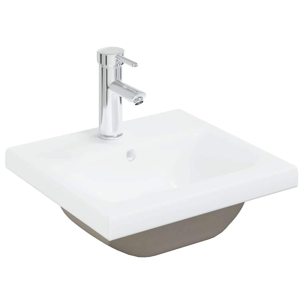 vidaXL Sink Cabinet with Built-in Basin and Faucet Old Wood