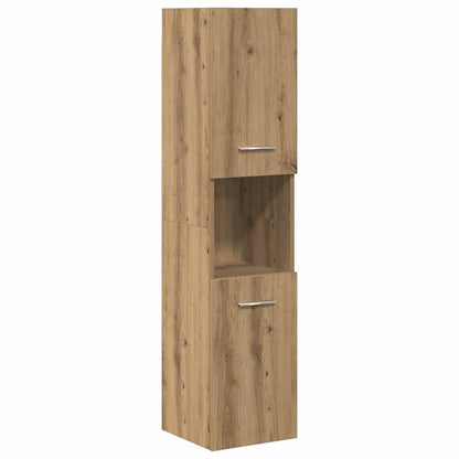 vidaXL 4 Piece Bathroom Furniture Set Artisan Oak Engineered Wood