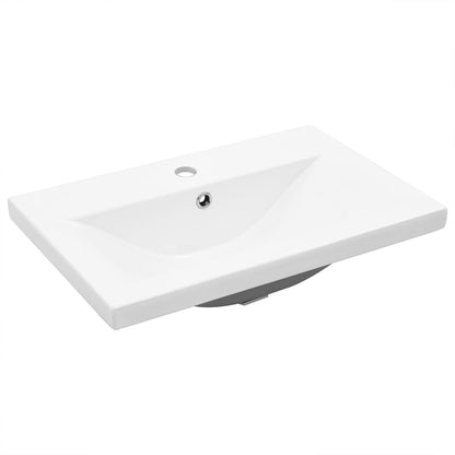 vidaXL Sink Cabinet with Built-in Basin Old Wood