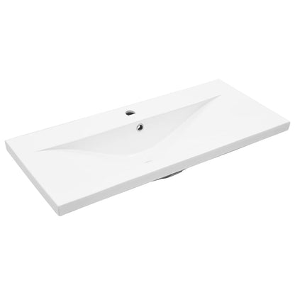 vidaXL Sink Cabinet with Built-in Basin Old Wood
