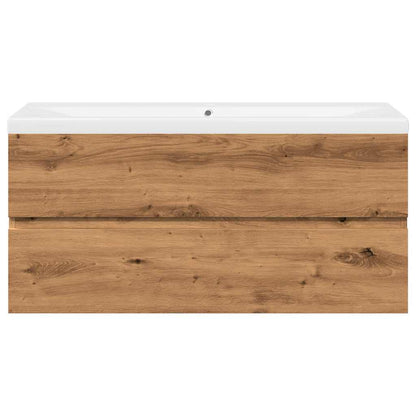 vidaXL Sink Cabinet with Built-in Basin Artisan Oak