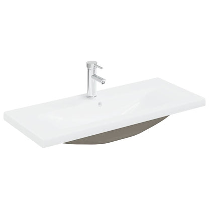 vidaXL Sink Cabinet with Built-in Basin and Faucet Artisan Oak