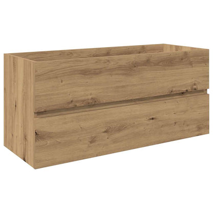 vidaXL Sink Cabinet with Built-in Basin and Faucet Artisan Oak
