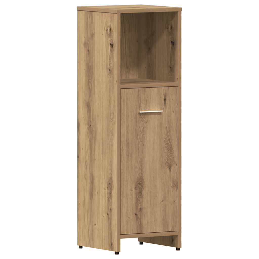 vidaXL 4 Piece Bathroom Furniture Set Artisan Oak Engineered Wood