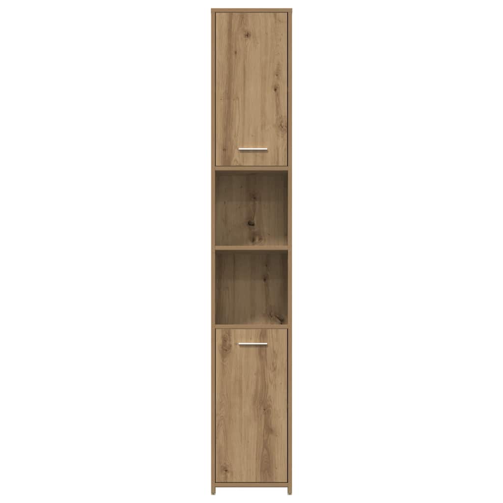 vidaXL 4 Piece Bathroom Furniture Set Artisan Oak Engineered Wood
