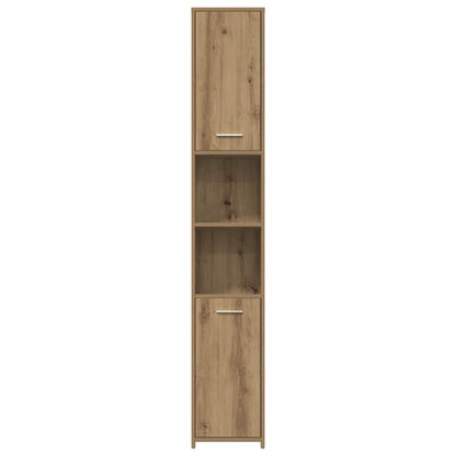 vidaXL 4 Piece Bathroom Furniture Set Artisan Oak Engineered Wood