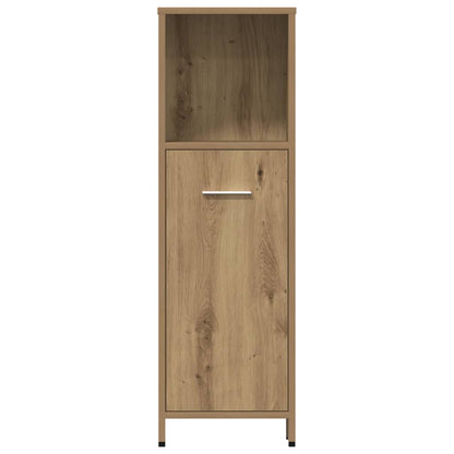vidaXL 4 Piece Bathroom Furniture Set Artisan Oak Engineered Wood