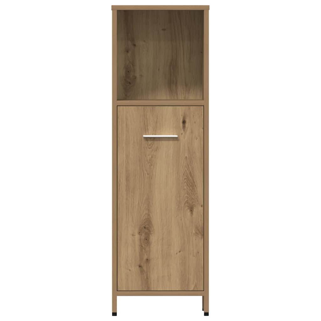 vidaXL 4 Piece Bathroom Furniture Set Artisan Oak Engineered Wood