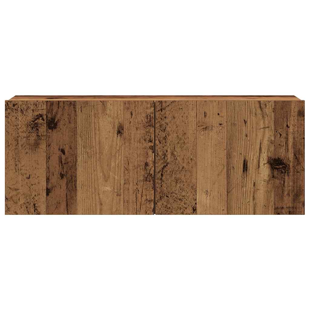 vidaXL TV Cabinet | Set of 4 | Old Wood | Engineered Wood