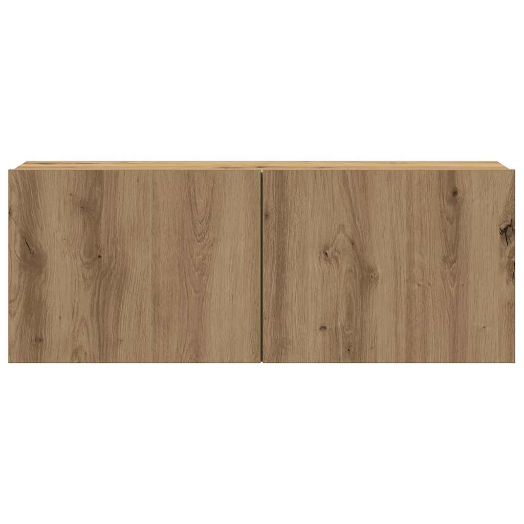 vidaXL Wall Mounted TV cabinets 4 pcs Artisan Oak Engineered Wood