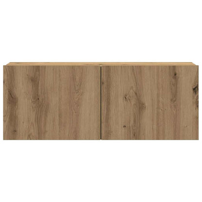 vidaXL Wall Mounted TV cabinets 4 pcs Artisan Oak Engineered Wood
