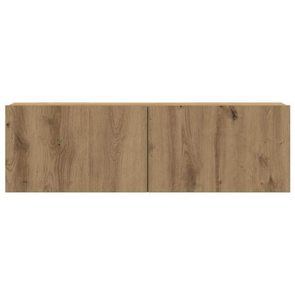 vidaXL Wall Mounted TV Cabinets 4 pcs Artisan Oak 100x30x30 cm