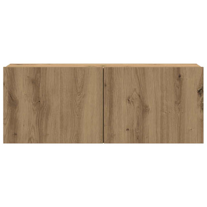 vidaXL Wall Mounted TV cabinets 4 pcs Artisan Oak Engineered Wood