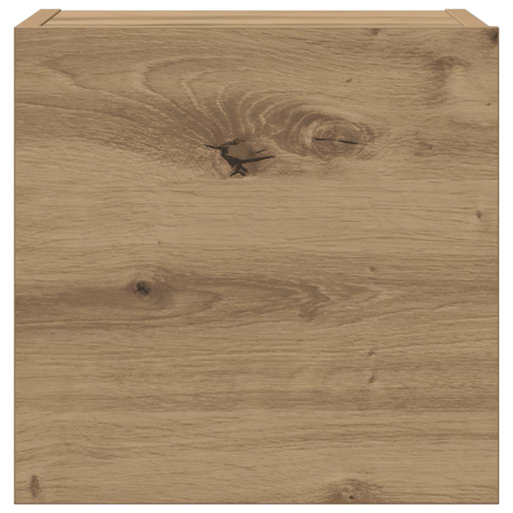 vidaXL 8 Piece Wall-mounted TV Cabinet Set Artisan Oak Engineered Wood