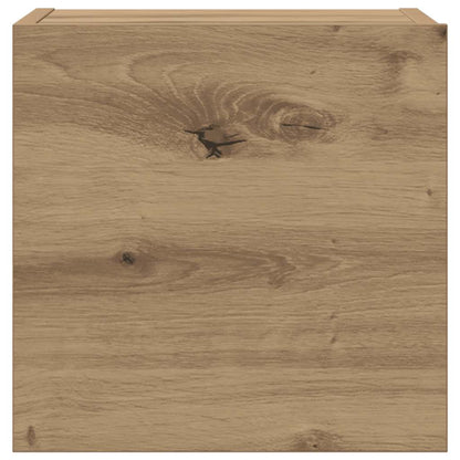 vidaXL 8 Piece Wall-mounted TV Cabinet Set Artisan Oak Engineered Wood