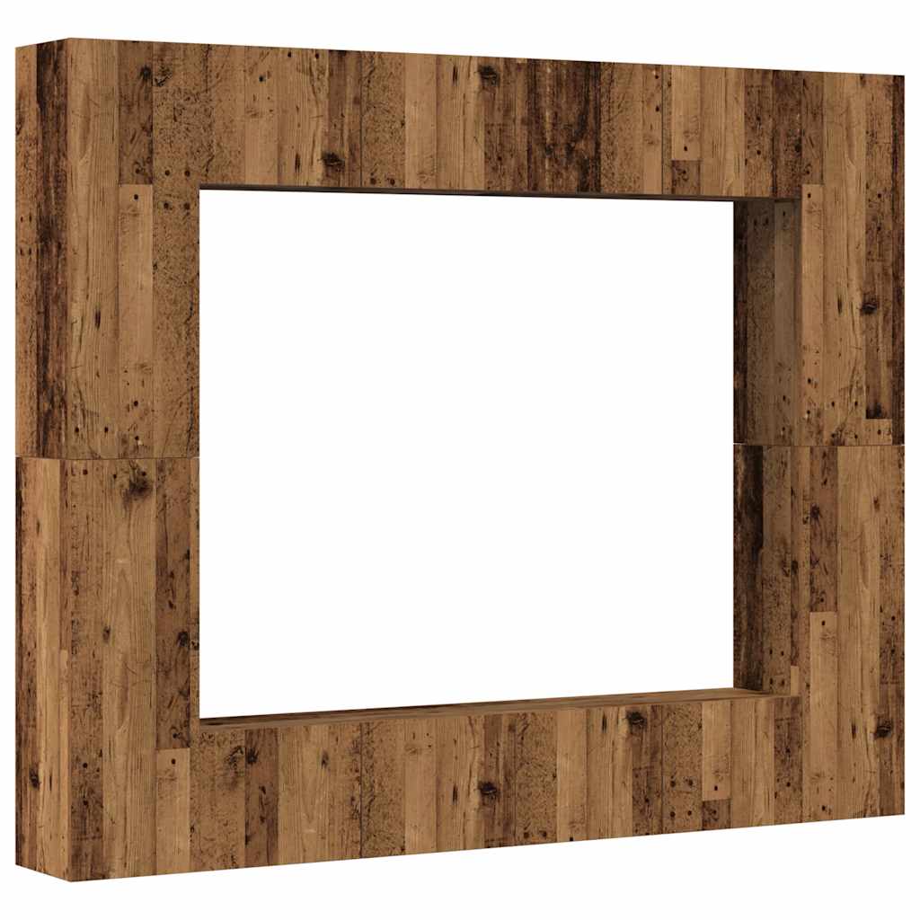 vidaXL Wall Mounted TV cabinets 8 pcs Old Wood Engineered Wood
