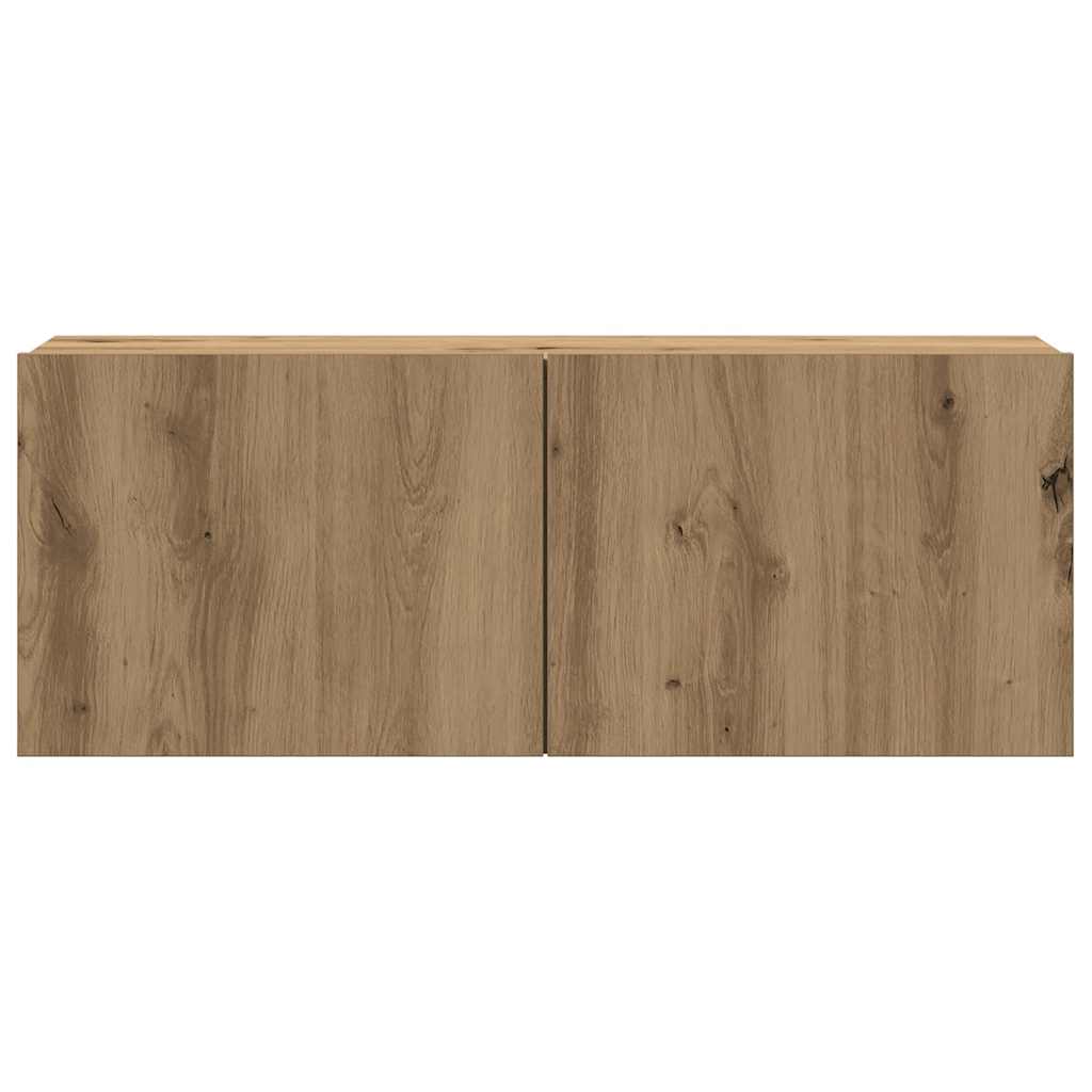 vidaXL Wall Mounted TV cabinets 8 pcs Artisan Oak Engineered Wood