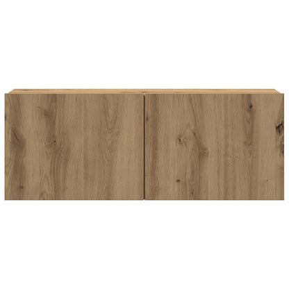 vidaXL Wall Mounted TV cabinets 8 pcs Artisan Oak Engineered Wood