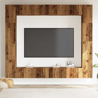 vidaXL Wall Mounted TV cabinets 8 pcs Old Wood Engineered Wood