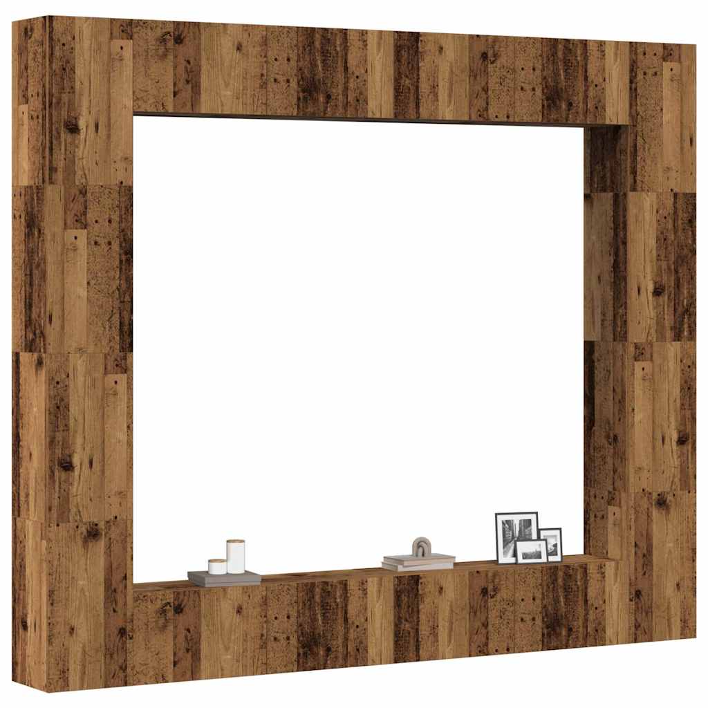 vidaXL Wall Mounted TV cabinets 8 pcs Old Wood Engineered Wood