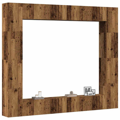 vidaXL Wall Mounted TV cabinets 8 pcs Old Wood Engineered Wood