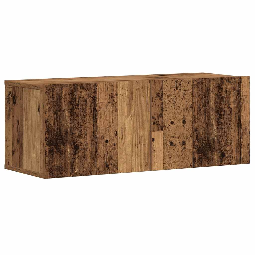 vidaXL Wall Mounted TV cabinets 3 pcs Old Wood Engineered Wood