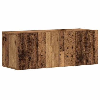 vidaXL Wall Mounted TV cabinets 3 pcs Old Wood Engineered Wood