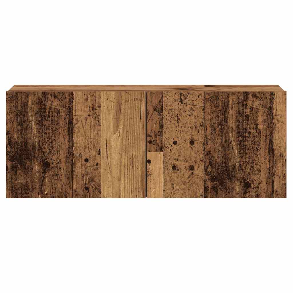 vidaXL Wall Mounted TV cabinets 3 pcs Old Wood Engineered Wood