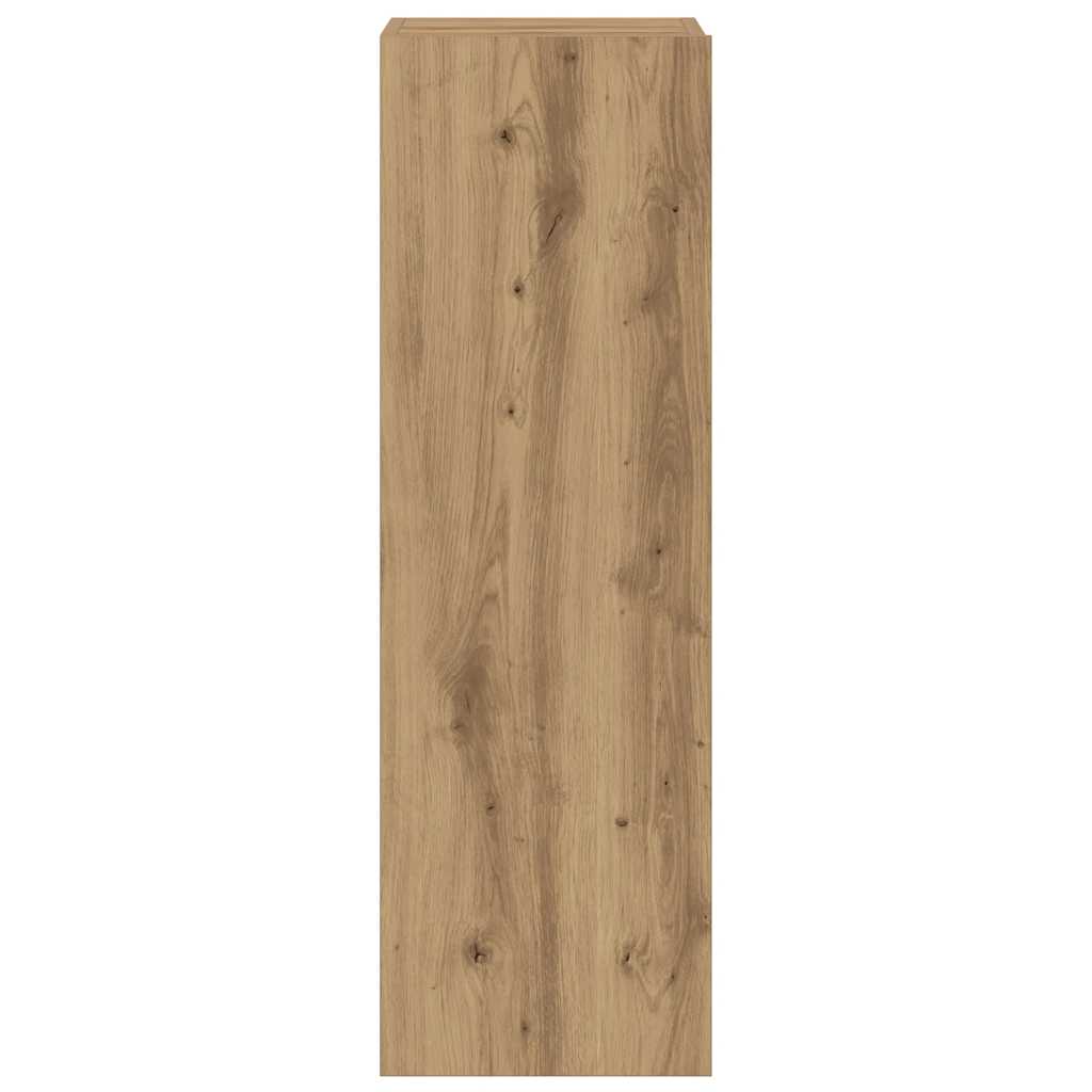 vidaXL Wall Mounted TV cabinets 3 pcs Artisan Oak Engineered Wood