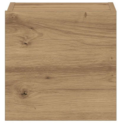 vidaXL Wall Mounted TV cabinets 3 pcs Artisan Oak Engineered Wood