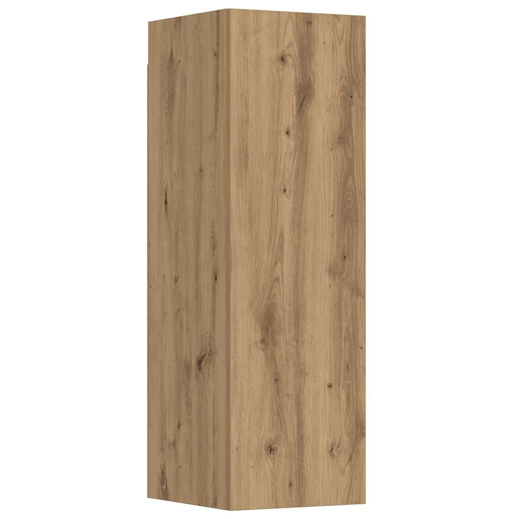 vidaXL Wall Mounted TV cabinets 5 pcs Artisan Oak Engineered Wood
