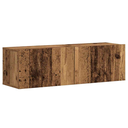vidaXL Wall Mounted TV cabinets 3 pcs Old Wood Engineered Wood