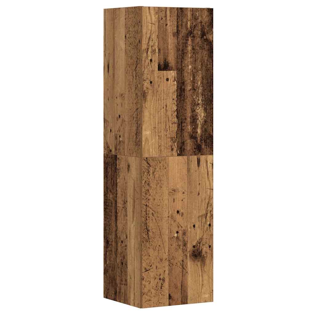 vidaXL Wall Mounted TV cabinets 3 pcs Old Wood Engineered Wood